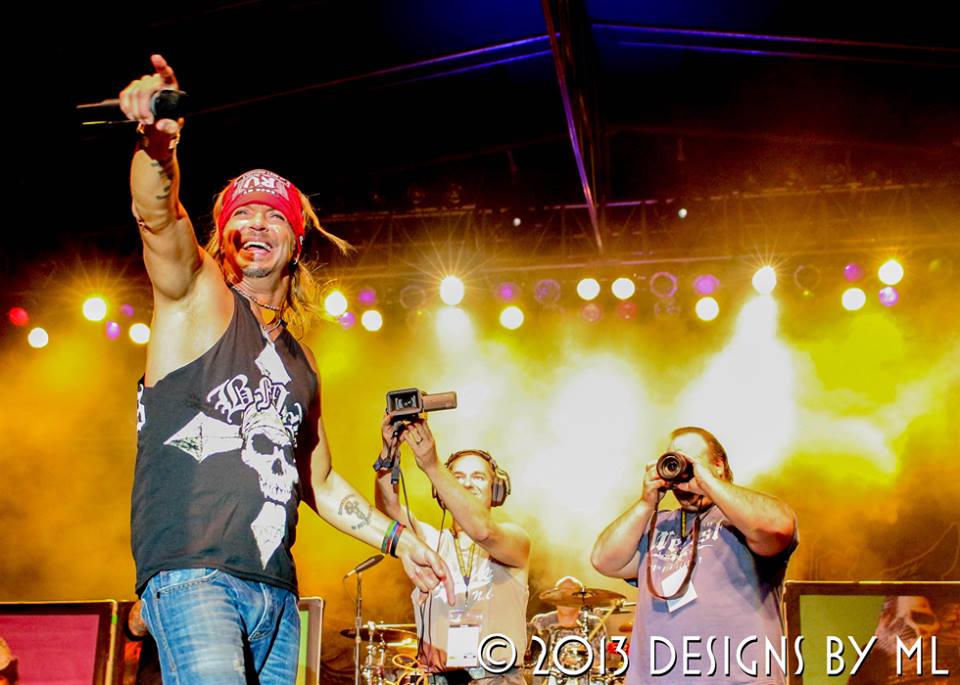 Bret Michaels performing at Lakefront Music Fest 2013