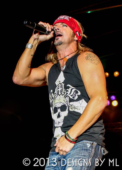 Bret Michaels performing at Lakefront Music Fest 2013
